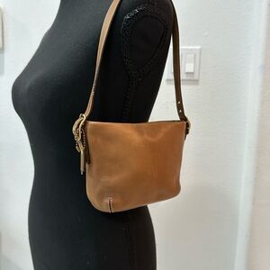 Coach Tan Leather Shoulder Bag
